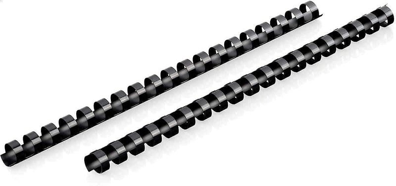 Mead CombBind Binding Spines/Spirals/Coils/Combs, 9/16"", 105 Sheet Capacity, Black, 125 Pack (4000138)